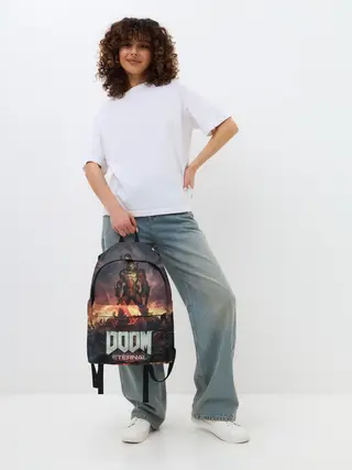 Рюкзак джинсовый / DOOM ETERNAL