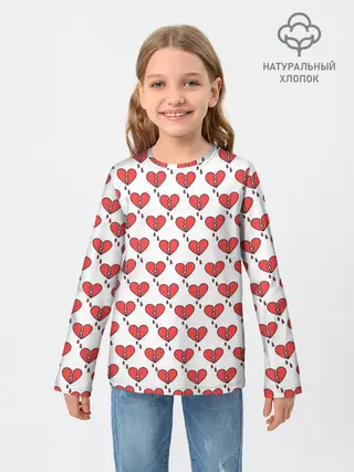 Детский лонгслив / Разбитое Сердце