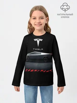 Детский лонгслив / TESLA kibertruck