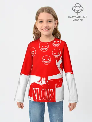 Детский лонгслив / многоголовый v love
