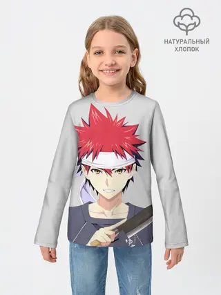 Детский лонгслив / Food wars Shokugeki no Soma