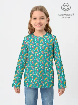 Детский лонгслив / Летняя текстура