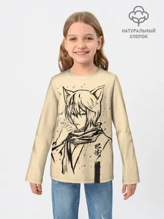 Детский лонгслив / Kitsune Tomoe