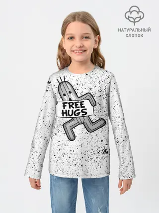 Детский лонгслив / FREE HUGS