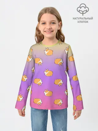 Детский лонгслив / Корги