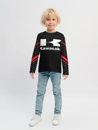 Детский лонгслив / KAWASAKI | КАВАСАКИ
