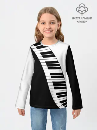 Детский лонгслив / Piano | Пианино