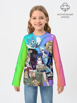 Детский лонгслив / Fairy Tail rainbow