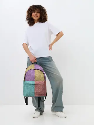 Рюкзак джинсовый / Burlap Patchwork