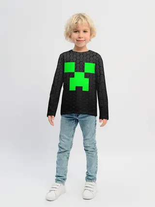 Детский лонгслив / MINECRAFT CREEPER | КРИПЕР МАЙНКРАФТ