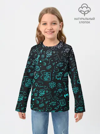 Детский лонгслив / Наука