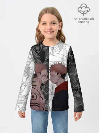 Детский лонгслив / Jujutsu Kaisen Сукуна х Юдзи