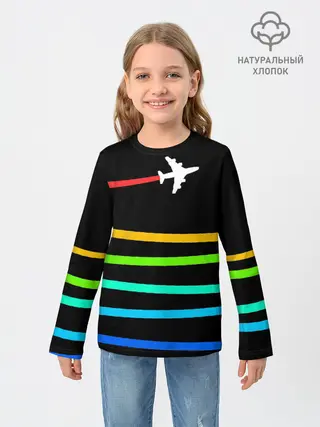 Детский лонгслив / В небо