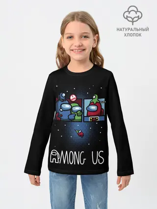 Детский лонгслив / Among Us | I Voted