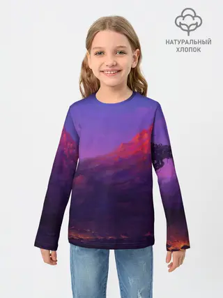 Детский лонгслив / Горы