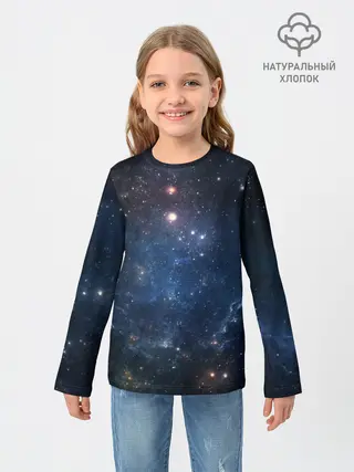 Детский лонгслив / Космос