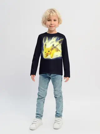 Детский лонгслив / Pikachu Pika Pika