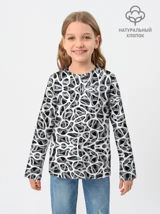 Детский лонгслив / Абстракция