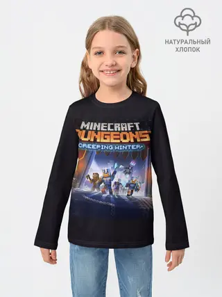 Детский лонгслив / Minecraft Dungeons