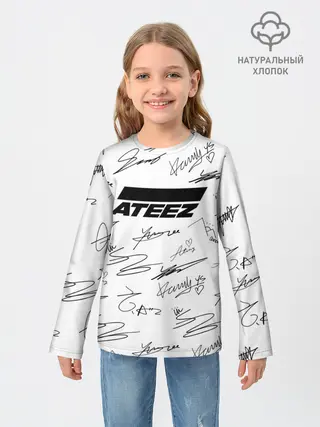 Детский лонгслив / ATEEZ АВТОГРАФЫ