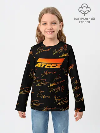 Детский лонгслив / ATEEZ АВТОГРАФЫ