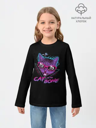 Детский лонгслив / Cat To The Bone
