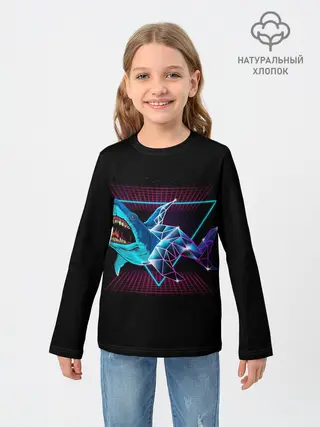 Детский лонгслив / Shark