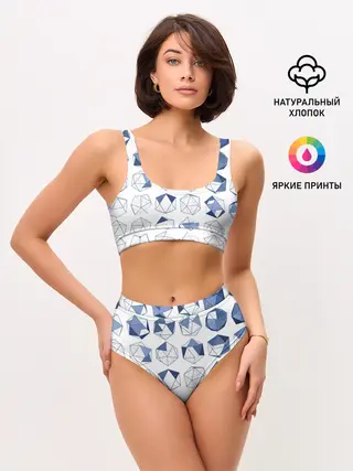 Женские топ и трусы / Геометрические фигуры