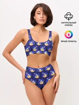 Женские топ и трусы / Sonic pattern
