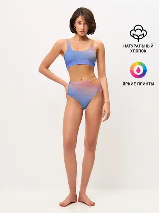 Женские топ и трусы / Закат в море