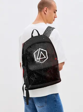Рюкзак джинсовый / Linkin Park Logo | Линкин Парк