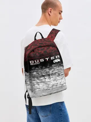 Рюкзак джинсовый / Renault Duster | полосы гранж