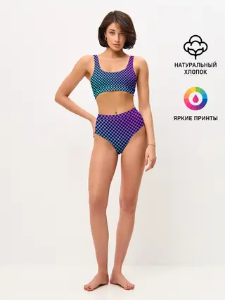 Женские топ и трусы / Checkerboard gradient
