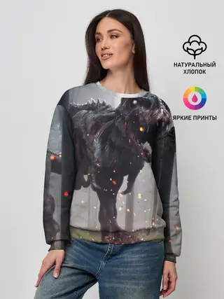 Женский свитшот / мир юрского периода