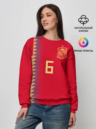Женский свитшот / Iniesta home WC 2018