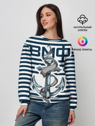 Женский свитшот / Якорь ВМФ