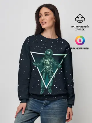 Женский свитшот / Космонавт