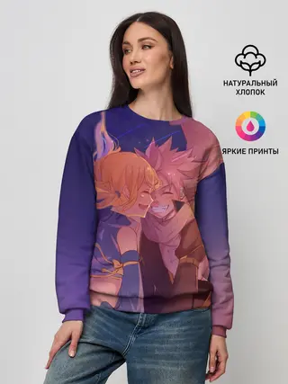 Женский свитшот / Люси Хартфилия и Нацу Драгнил