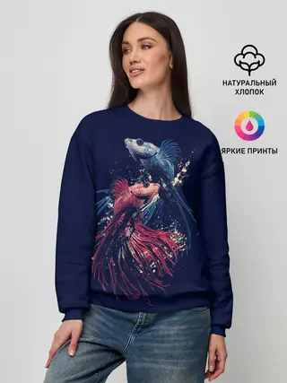 Женский свитшот / Рыбки