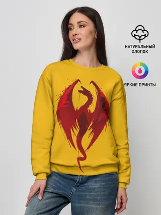 Женский свитшот / Красный Дракон