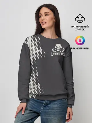 Женский свитшот / I Love Rock