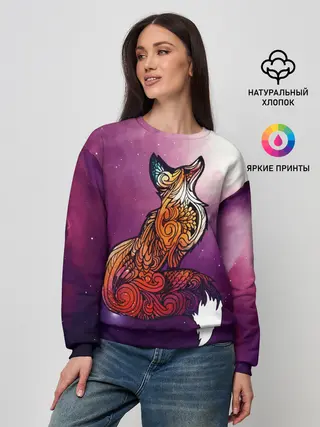 Женский свитшот / Космическая Лиса