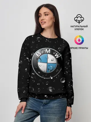 Женский свитшот / BMW под Дождём
