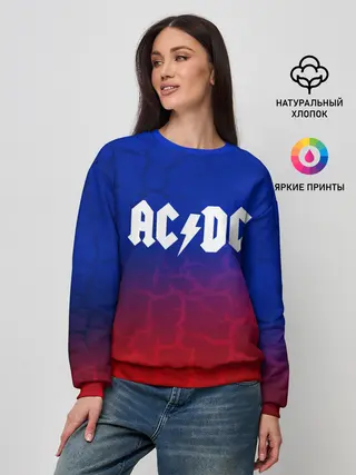 Женский свитшот / AC/DC angel&devil