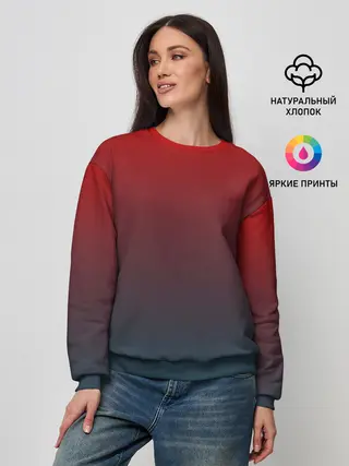 Женский свитшот / Алый
