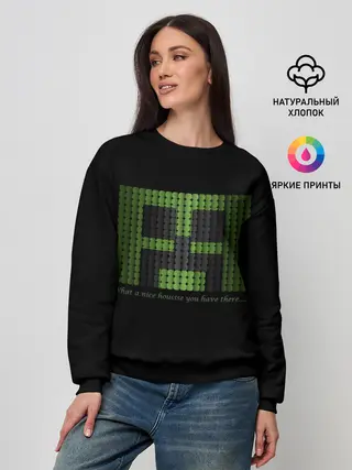 Женский свитшот / MINECRAFT CREEPER