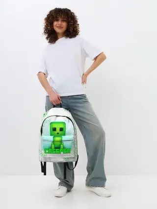 Рюкзак джинсовый / MINECRAFT CREEPER