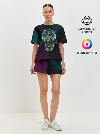 Женская пижама с шортами / КОТ КТУЛХУ