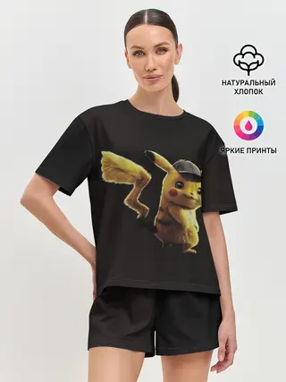Женская пижама с шортами / Детектив Пикачу
