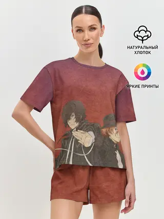 Женская пижама с шортами / Дазай и Чуя